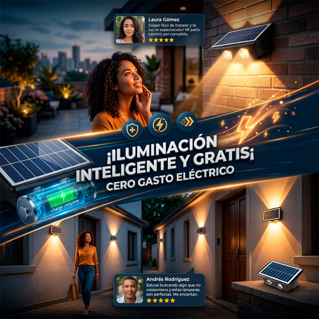 Luz solar de pared ambiente gourmet